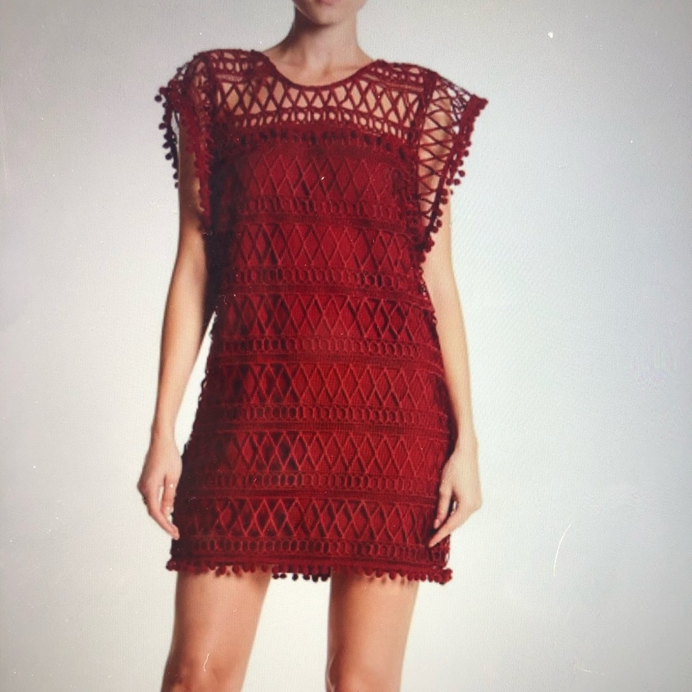 Tularosa Clayton crochet lace tunic dress